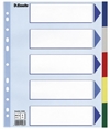 Esselte faneblade PP MAXI A4, 5 delt